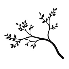 Obraz premium tree branch silhouette