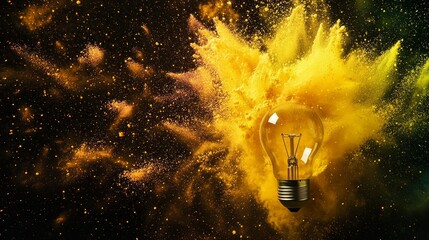 Business meeting with creative idea generation, right-aligned, with a pastel background, in high resolution