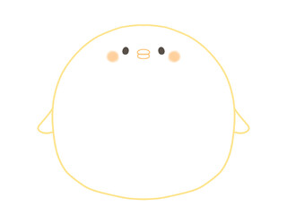 かわいいひよこのフレーム