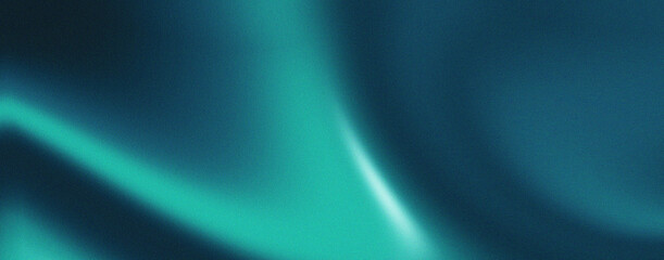 Elegant dark turquoise flowing background with grainy texture. Perfect for banners, posters, headlines and covers