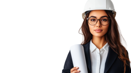 Urban confident outlook construction project manager's professional portrait