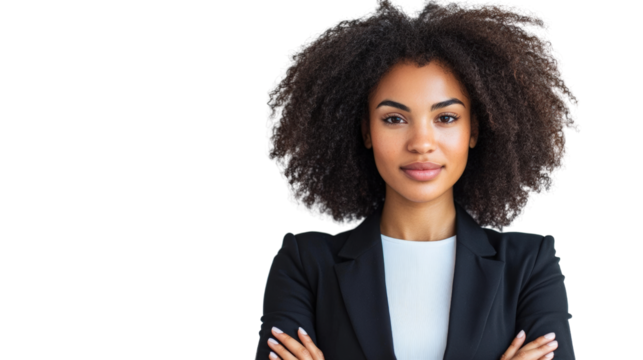 Confident businesswoman studio lighting and corporate empowerment