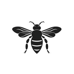 Obraz premium a bee silhouette