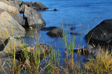 Big Rocks in Blue Ocean