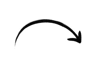 arrow marker isolated png scribble hand draw	