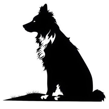 recommend clip art: border collie dog silhouette