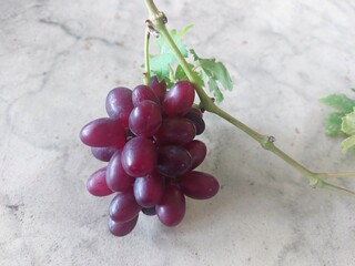 fresh red grapes just picked
