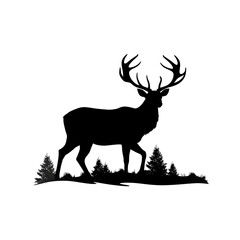 deer art silhouette