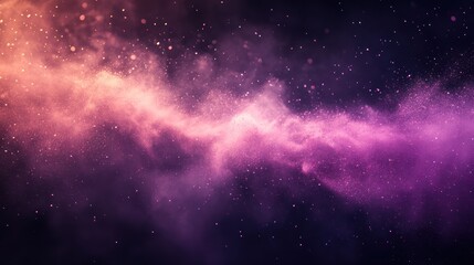 Fototapeta premium Cosmic Nebula Background, Pink Purple Space Dust
