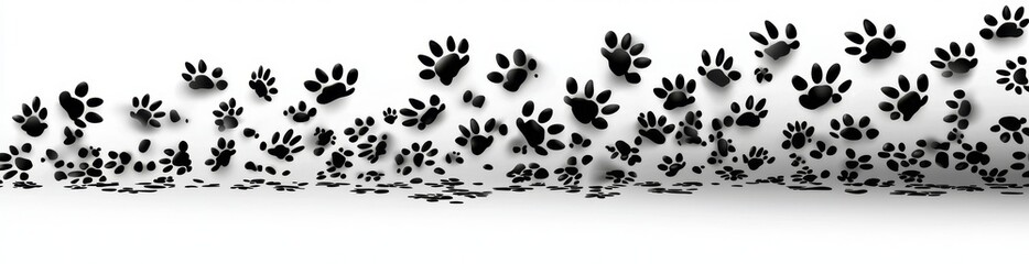 Fototapeta premium Paw print of a dog in PNG format