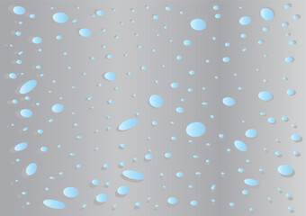 water drops on blue background