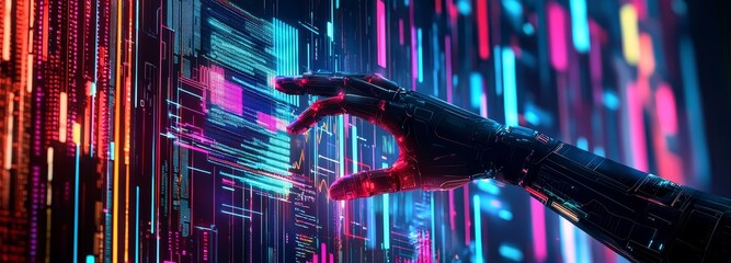 The collaboration between AI, machine learning, and human-robot interaction on a vast data network enables deep learning, data exchange, and drives innovation in science, technology, and the future.