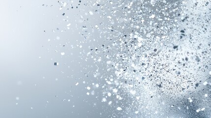 floating dust and fragments, isolated on clear background