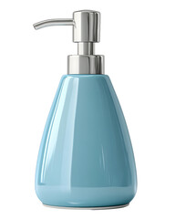 Obraz premium Soap dispenser with a sleek pump on a transparent background.