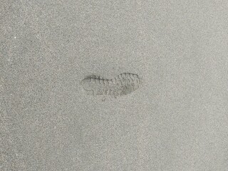 footprint in sand