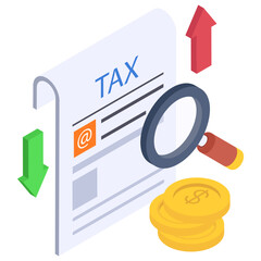 Net Profit and Loss Statement isometric Concept,  income and expense statement vector color icon design, business corporation symbol, Joint partnerships Sign, Sales Marketing management illustration