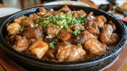 food, meat, dish, chicken, meal, dinner, cuisine, pork, sauce, curry, beef, pan, vegetable, lunch, cooking, plate, delicious, cooked, closeup, stew, onion, fried, gourmet, spice, tomato