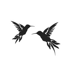 Fototapeta premium hummingbirds silhouette