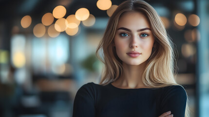 Obraz premium Professional Woman in Modern Office