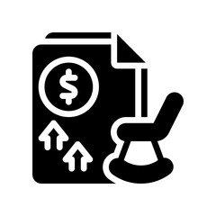 future funding glyph icon