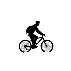 Fototapeta premium biking silhouette