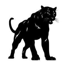 Obraz premium a panther silhouette