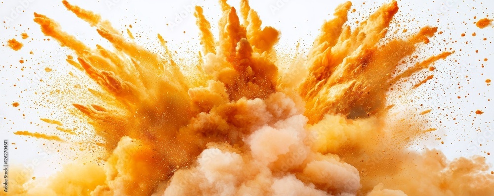 Poster stock image of an explosion border on a transparent background