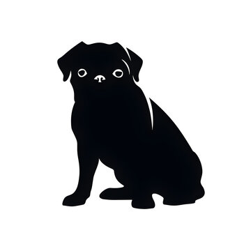 recommend clip art: pug dog silhouette