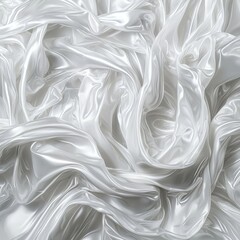 Obraz premium A crumpled plastic packaging design that resembles a CD or vinyl cover is made from polyethylene and has a shrink plastic sleeve texture, portrayed in an album mockup illustration