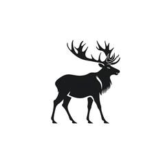 Obraz premium reindeer silhouette