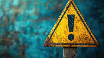 Yellow triangular traffic sign with a black directional arrow indicating movement ahead