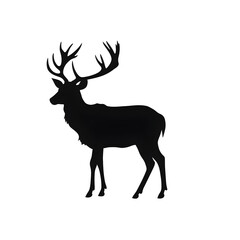 Obraz premium deer buck silhouette