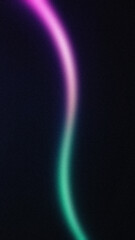 A smooth, glowing neon curve in pink and green on a dark background. Ideal for futuristic wallpapers and abstract visuals.