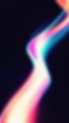 Glowing neon energy wave in pink, blue, and white on a dark background. Ideal for futuristic wallpapers and abstract visuals.