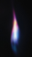 Soft glowing flame-like shape in blue, purple, and orange on a dark background. Ideal for abstract wallpapers and creative designs.