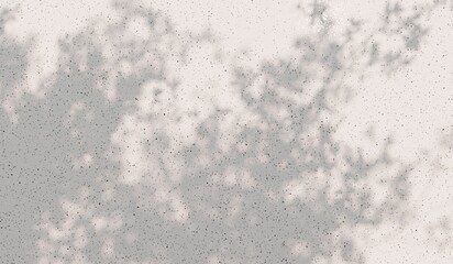 Wooden floor with shadows, reflection of branches, 3D illustration