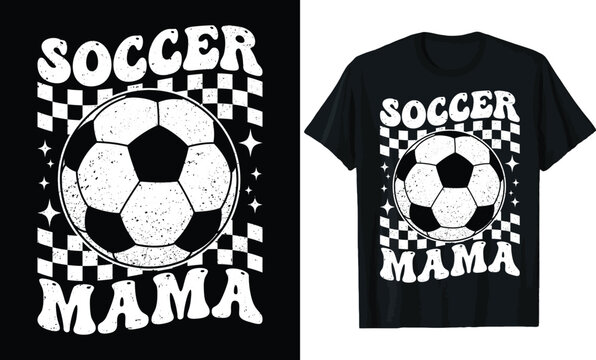 Retro Soccer Mama T-Shirt Design
