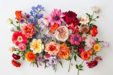 Vibrant Flower Bouquet Sticker