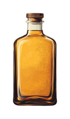 Pouring whiskey bar counter drink alcohol isolated on transparent background - Generative AI