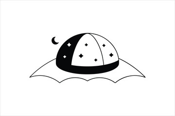 Halloween cap vector illustration 2
