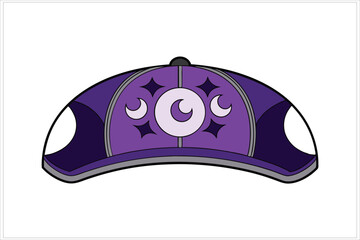Halloween cap vector illustration