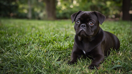 "Capturing the Essence of Black Dogs in Garden Settings: A Photographic Exploration"