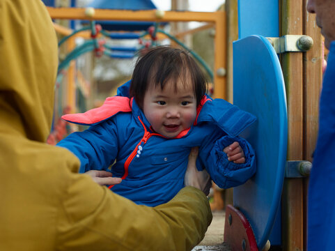 little child on playground