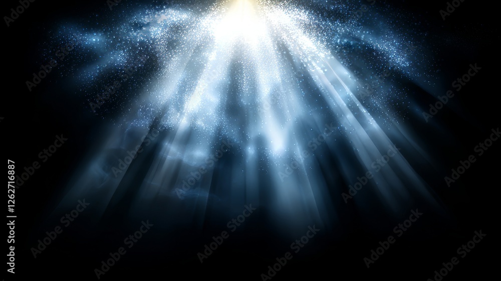 Poster an original background with light blue hues and a dynamic interplay of light and shadow for design o