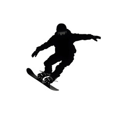 snowboarder silhouette