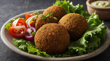 "Crispy Chicken Cutlet Salad with Lettuce and Tomato and onion: A Hearty Bowl of Flavor"