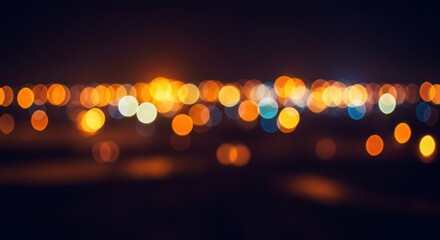 Abstract Background - Blurred City Lights at Night