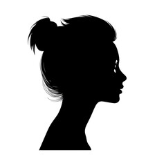 Fototapeta premium woman profile silhouette