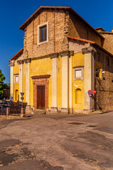 Fototapeta premium Spoleto, a beautiful ancient town with a dominant castle and aqueduct in the province of Perugia, in the Umbria region of Italy.