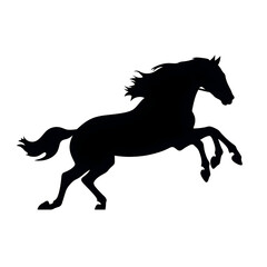 jumping horse silhouette